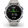 Часы GARMIN DESCENT MK3 – 43 MM STAINLESS STEEL WITH FOG GRAY SILICONE BAND