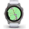 Часы GARMIN EPIX PRO (GEN 2) – SAPPHIRE EDITION TITANIUM WITH WHITESTONE BAND 47 мм