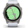 Часы GARMIN EPIX PRO (GEN 2) – SAPPHIRE EDITION TITANIUM WITH WHITESTONE BAND 51 мм