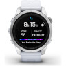 Часы GARMIN EPIX PRO (GEN 2) – STANDARD EDITION SILVER WITH WHITESTONE BAND 42 мм