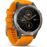 Часы GARMIN FENIX 5 PLUS SAPPHIRE титановый с оранжевым ремешком