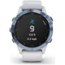Часы GARMIN FENIX 6 PRO SOLAR MINERAL BLUE TITANIUM WITH WHITESTONE BAND