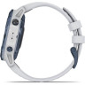 Часы GARMIN FENIX 6 PRO SOLAR MINERAL BLUE TITANIUM WITH WHITESTONE BAND