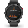 Часы GARMIN FENIX 6 PRO SOLAR SLATE GRAY WITH BLACK BAND
