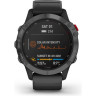 Часы GARMIN FENIX 6 PRO SOLAR SLATE GRAY WITH BLACK BAND
