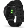 Часы GARMIN FENIX 6 SAPPHIRE BLACK DLC WITH HEATHERED BLACK NYLON BAND