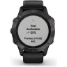 Часы GARMIN FENIX 6 SAPPHIRE CARBON GRAY DLC WITH BLACK BAND