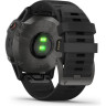 Часы GARMIN FENIX 6 SAPPHIRE CARBON GRAY DLC WITH BLACK BAND