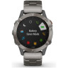 Часы GARMIN FENIX 6 SAPPHIRE TITANIUM WITH VENTED TITANIUM BRACELET