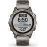 Часы GARMIN FENIX 6 SAPPHIRE TITANIUM WITH VENTED TITANIUM BRACELET