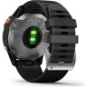 Часы GARMIN FENIX 6 SOLAR SILVER WITH A BLACK BAND