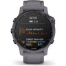 Часы GARMIN FENIX 6S PRO SOLAR AMETHYST STEEL WITH SHALE GRAY BAND