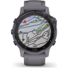 Часы GARMIN FENIX 6S PRO SOLAR AMETHYST STEEL WITH SHALE GRAY BAND