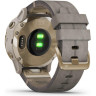 Часы GARMIN FENIX 6S PRO SOLAR LIGHT GOLD WITH SHALE GREY SUEDE BAND