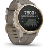 Часы GARMIN FENIX 6S PRO SOLAR LIGHT GOLD WITH SHALE GREY SUEDE BAND