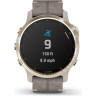 Часы GARMIN FENIX 6S PRO SOLAR LIGHT GOLD WITH SHALE GREY SUEDE BAND