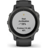 Часы GARMIN FENIX 6S SAPPHIRE CARBON GRAY DLC WITH BLACK BAND