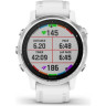 Часы GARMIN FENIX 6S WHITE SILVER WITH WHITE BAND