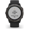 Часы GARMIN FENIX 6X PRO SOLAR TITANIUM CARBON GRAY DLC WITH BLACK BAND