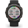 Часы GARMIN FENIX 6X PRO SOLAR TITANIUM CARBON GRAY DLC WITH BLACK BAND