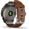 Часы GARMIN FENIX 7 – SAPPHIRE SOLAR EDITION TITANIUM WITH CHESTNUT LEATHER BAND