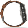 Часы GARMIN FENIX 7 – SAPPHIRE SOLAR EDITION TITANIUM WITH CHESTNUT LEATHER BAND