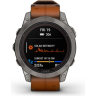 Часы GARMIN FENIX 7 PRO – SAPPHIRE SOLAR EDITION TITANIUM WITH CHESTNUT LEATHER BAND