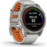 Часы GARMIN FENIX 7 PRO – SAPPHIRE SOLAR EDITION TITANIUM WITH FOG GRAY/EMBER ORANGE BAND
