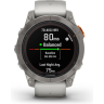 Часы GARMIN FENIX 7 PRO – SAPPHIRE SOLAR EDITION TITANIUM WITH FOG GRAY/EMBER ORANGE BAND