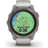 Часы GARMIN FENIX 7 PRO – SAPPHIRE SOLAR EDITION TITANIUM WITH FOG GRAY/EMBER ORANGE BAND
