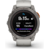 Часы GARMIN FENIX 7 PRO – SAPPHIRE SOLAR EDITION TITANIUM WITH FOG GRAY/EMBER ORANGE BAND