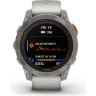 Часы GARMIN FENIX 7 PRO – SAPPHIRE SOLAR EDITION TITANIUM WITH FOG GRAY/EMBER ORANGE BAND