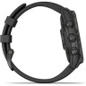Часы GARMIN FENIX 7 SAPPHIRE SOLAR CARBON GRAY DLC TITANIUM WITH BLACK BAND