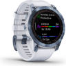 Часы GARMIN FENIX 7 SAPPHIRE SOLAR MINERAL BLUE DLC TITANIUM WITH WHITESTONE BAND