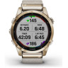 Часы GARMIN FENIX 7S – SAPPHIRE SOLAR EDITION CREAM GOLD TITANIUM WITH CREAM HEATHERED NYLON BAND