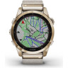 Часы GARMIN FENIX 7S – SAPPHIRE SOLAR EDITION CREAM GOLD TITANIUM WITH CREAM HEATHERED NYLON BAND