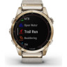 Часы GARMIN FENIX 7S – SAPPHIRE SOLAR EDITION CREAM GOLD TITANIUM WITH CREAM HEATHERED NYLON BAND