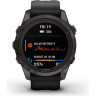 Часы GARMIN FENIX 7S PRO – SAPPHIRE SOLAR EDITION CARBON GRAY DLC TITANIUM WITH BLACK BAND