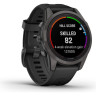 Часы GARMIN FENIX 7S PRO – SAPPHIRE SOLAR EDITION CARBON GRAY DLC TITANIUM WITH BLACK BAND