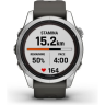 Часы GARMIN FENIX 7S PRO – SOLAR EDITION SILVER WITH GRAPHITE BAND