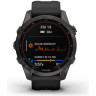 Часы GARMIN FENIX 7S SAPPHIRE SOLAR CARBON GRAY DLC TITANIUM WITH BLACK BAND