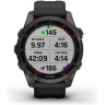 Часы GARMIN FENIX 7S SAPPHIRE SOLAR CARBON GRAY DLC TITANIUM WITH BLACK BAND