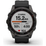 Часы GARMIN FENIX 7S SAPPHIRE SOLAR CARBON GRAY DLC TITANIUM WITH BLACK BAND