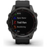 Часы GARMIN FENIX 7S SAPPHIRE SOLAR CARBON GRAY DLC TITANIUM WITH BLACK BAND