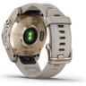 Часы GARMIN FENIX 7S SAPPHIRE SOLAR CREAM GOLD TITANIUM WITH LIGHT SAND BAND