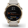 Часы GARMIN FENIX 7S SAPPHIRE SOLAR CREAM GOLD TITANIUM WITH LIGHT SAND BAND