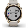 Часы GARMIN FENIX 7S SAPPHIRE SOLAR CREAM GOLD TITANIUM WITH LIGHT SAND BAND