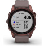Часы GARMIN FENIX 7S SAPPHIRE SOLAR DARK BRONZE TITANIUM WITH SHALE GRAY BAND