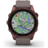 Часы GARMIN FENIX 7S SAPPHIRE SOLAR DARK BRONZE TITANIUM WITH SHALE GRAY BAND