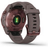 Часы GARMIN FENIX 7S SAPPHIRE SOLAR DARK BRONZE TITANIUM WITH SHALE GRAY BAND
